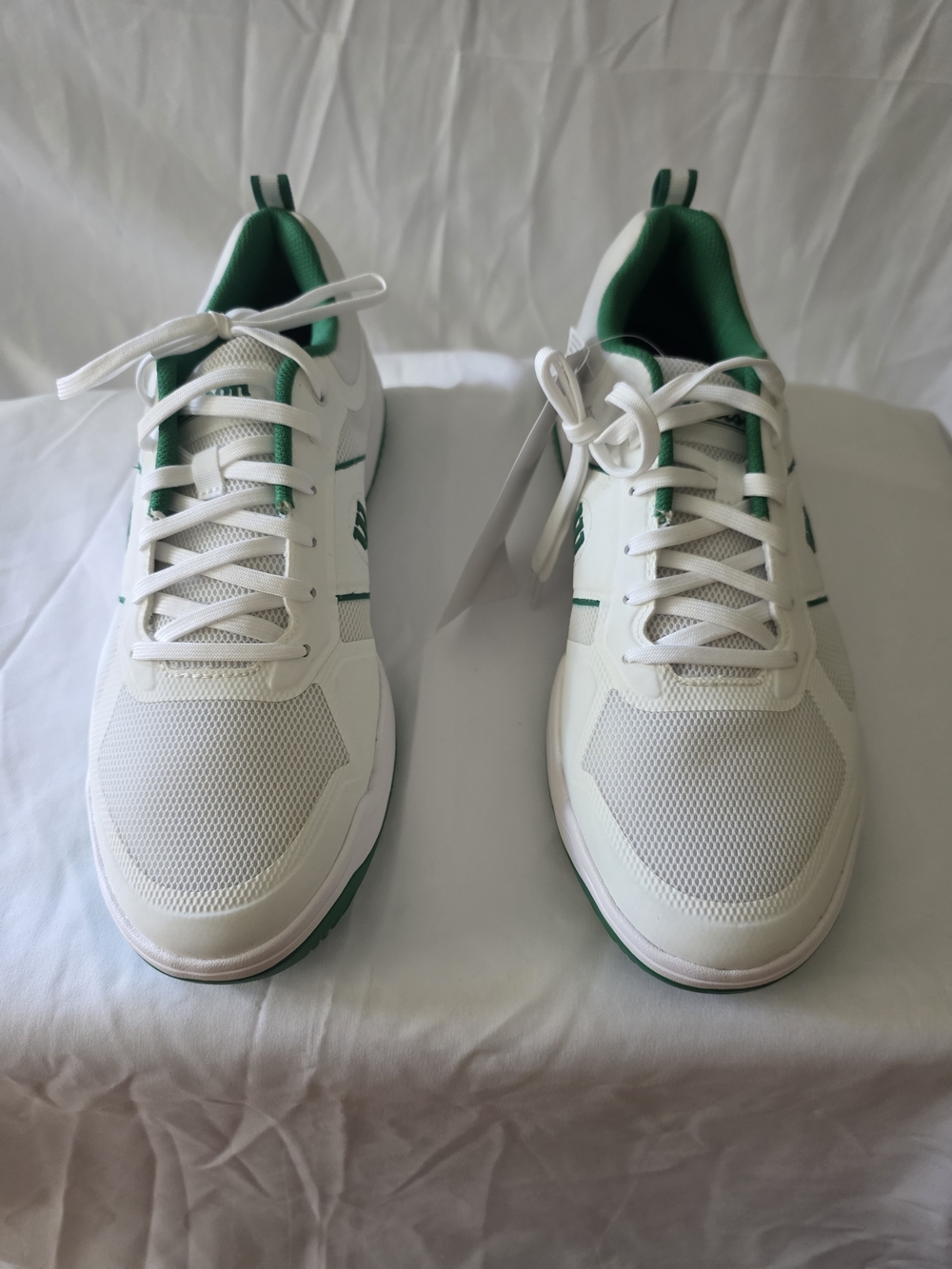 Wilson PICKLE PRO Men's NEW White Athletic Sneakers with Green Accents